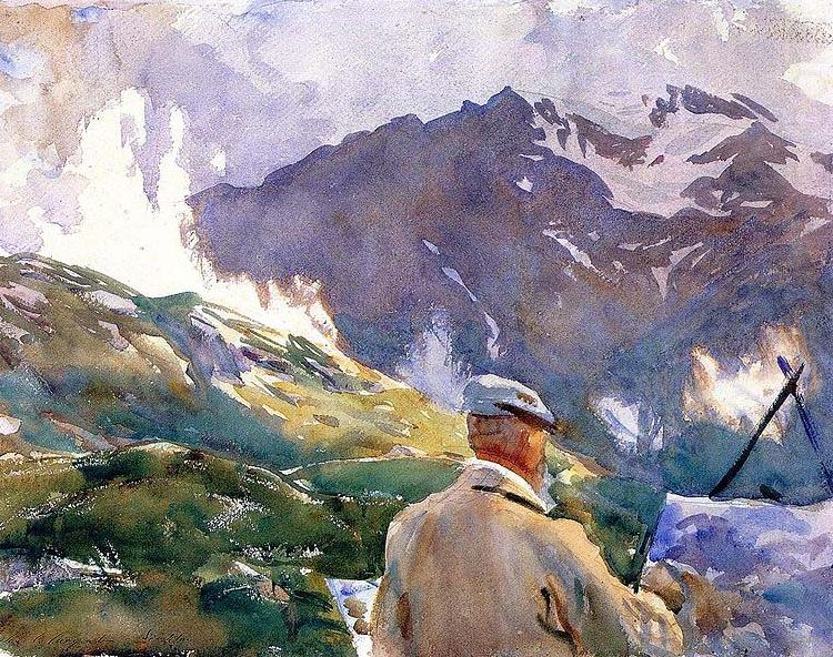 John Singer Sargent Artist in the Simplon china oil painting image